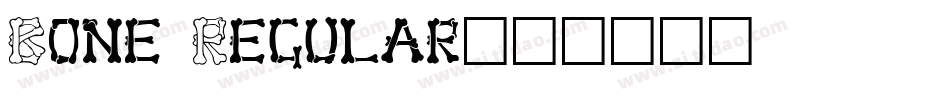 Bone Regular字体转换